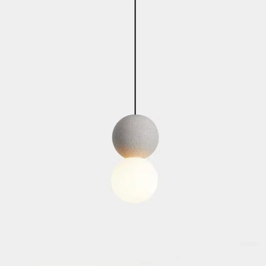 Pumous M-018 Terrazzo Pendant Lamp – Nordic Modern Stone LED Bedside & Table Light
