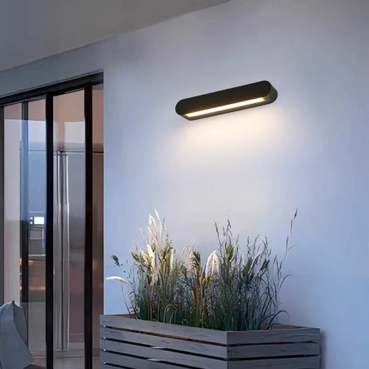 Pumous Outdoor Wall Light – Waterproof Modern Aluminum LED Sconce for Staircase, Corridor & Garden