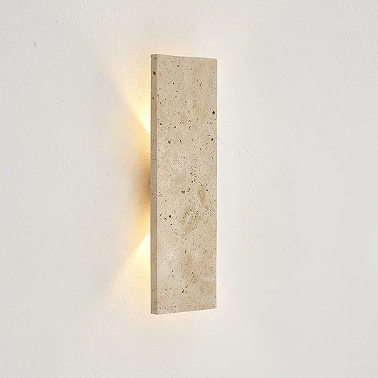 Pumous M001 LED Wall Lamp – Dimmable Waterproof Outdoor/Indoor Light with Natural Stone Design (IP65, 18W)