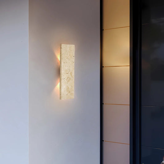 LUXSTRIP NS-3 Wall Lamp – Natural Stone LED Light for Outdoor or Indoor Use