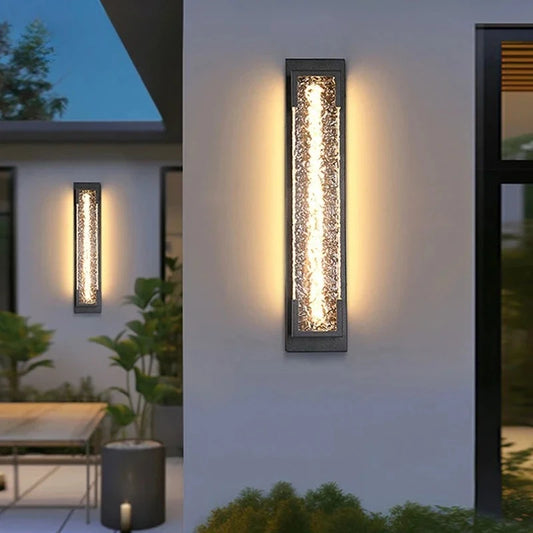 Pumous M-050 Outdoor Wall Sconce – Dimmable Stainless Steel IP65 LED Lamp for Porch, Garden & Garage
