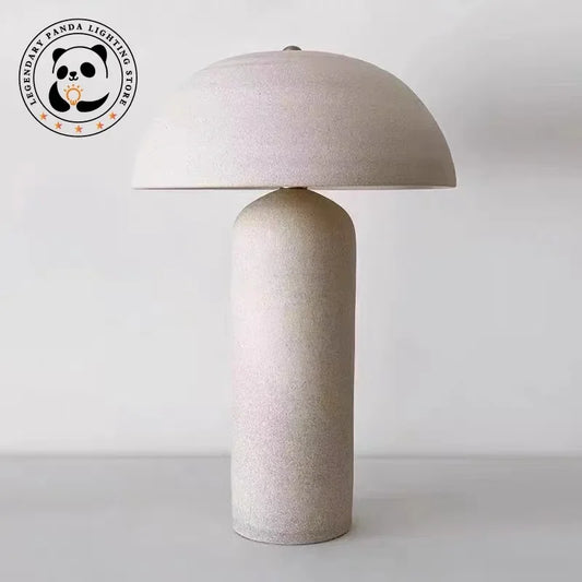 Wabi-Sabi Ceramic Table Lamp – Nordic LED Bedside Light