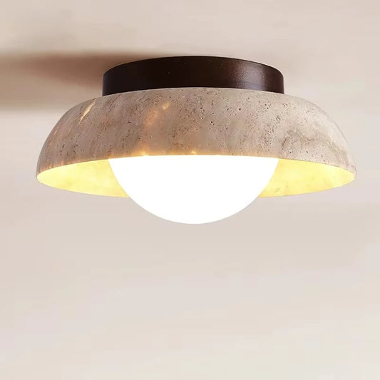 Pumous M001 LED Ceiling Light – Glass Surface-Mounted Downlight for Corridor & Balcony (3–5 m²)
