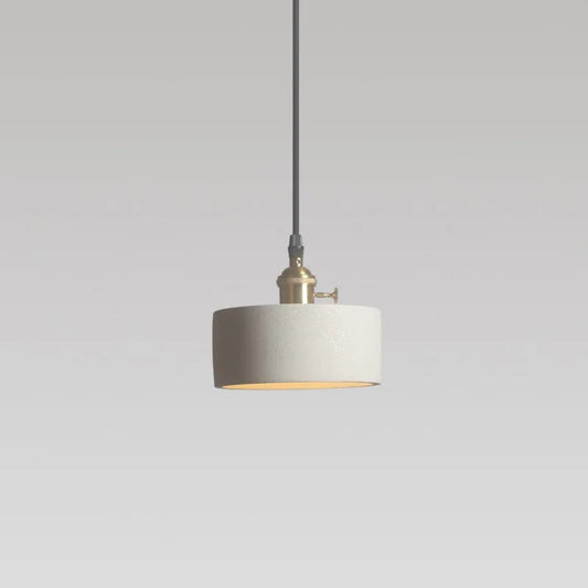 Pumous M010 Aluminum Pendant Lamp – Wabi-Sabi Minimalist E27 LED Hanging Light for Bedroom & Dining