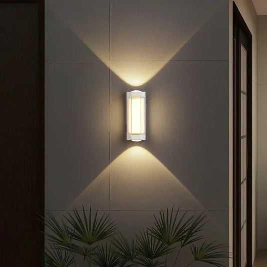 Pumous M-040 LED Wall Lamp – 16W Modern IP65 Waterproof Aluminum Outdoor/Indoor Light for Porch, Balcony & Garden