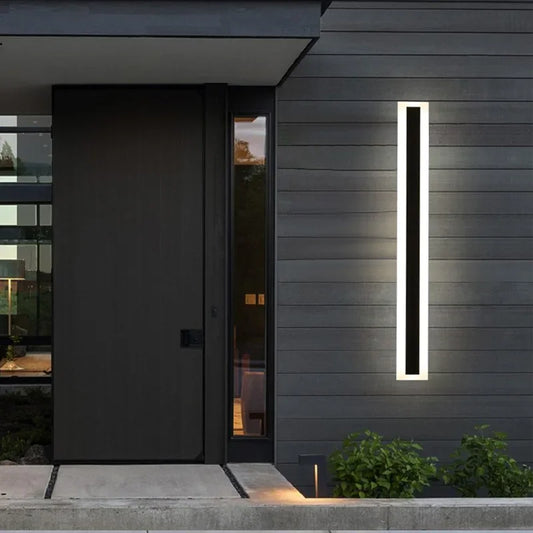 Pumous M-061 Long Strip LED Wall Lamp – Modern IP65 Waterproof Aluminum Outdoor/Indoor Light for Villas & Gardens