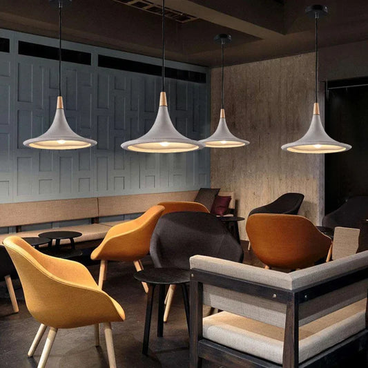 Pumous Stone Pendant Lamp – Dimmable G9 LED Hanging Light with Stainless Finish for Dining & Bedroom